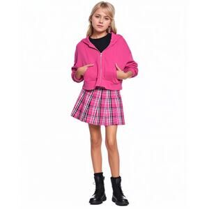 NWT With Jules Girl's Mini Shirt Pink S